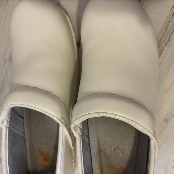 Dansko White Leather Professional Box Clogs Shoes Nursing Women’s 40/9.5-10 - Picture 11 of 14